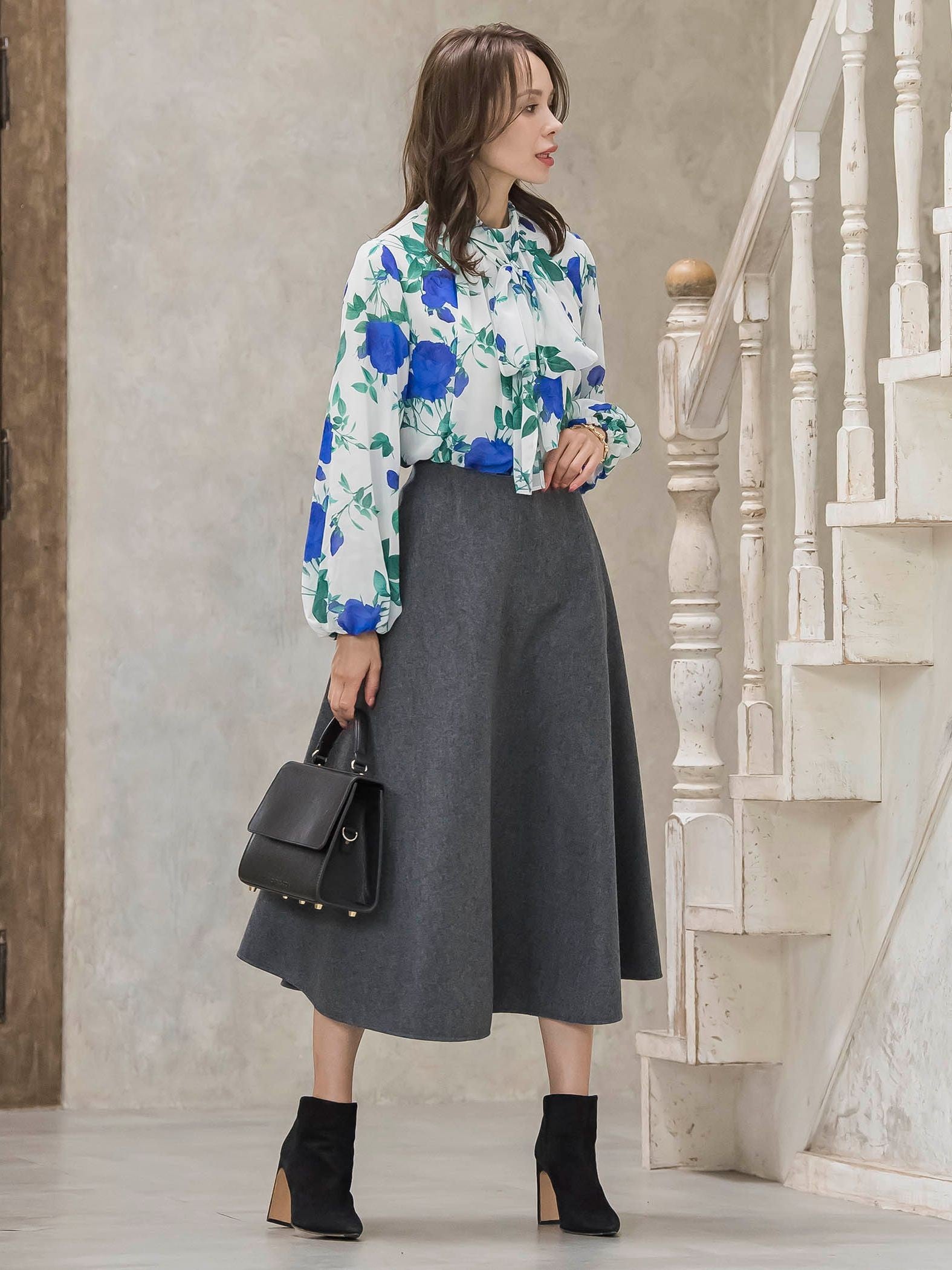 メルトンサーキュラースカート