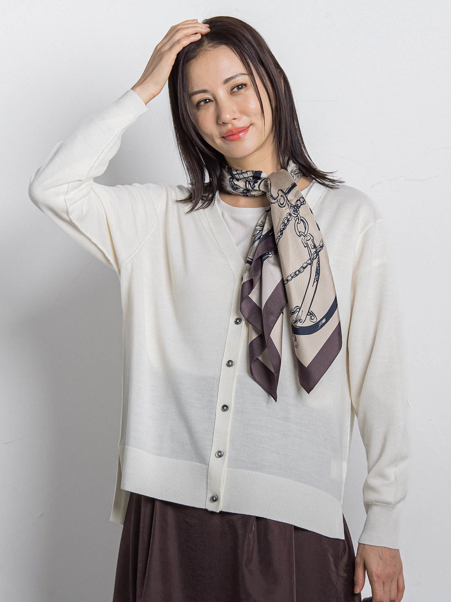 【WEB限定】ウォッシャブルウールカーディガン≪洗える≫