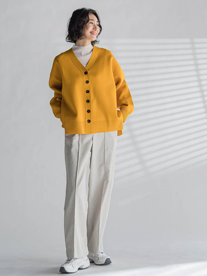 【WEB限定】シェルタリングワイドパンツ≪洗濯機で洗える≫