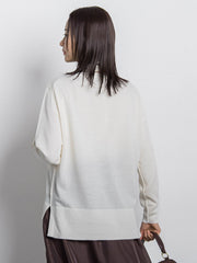 【WEB限定】ベーシックウールカーディガン≪洗える≫