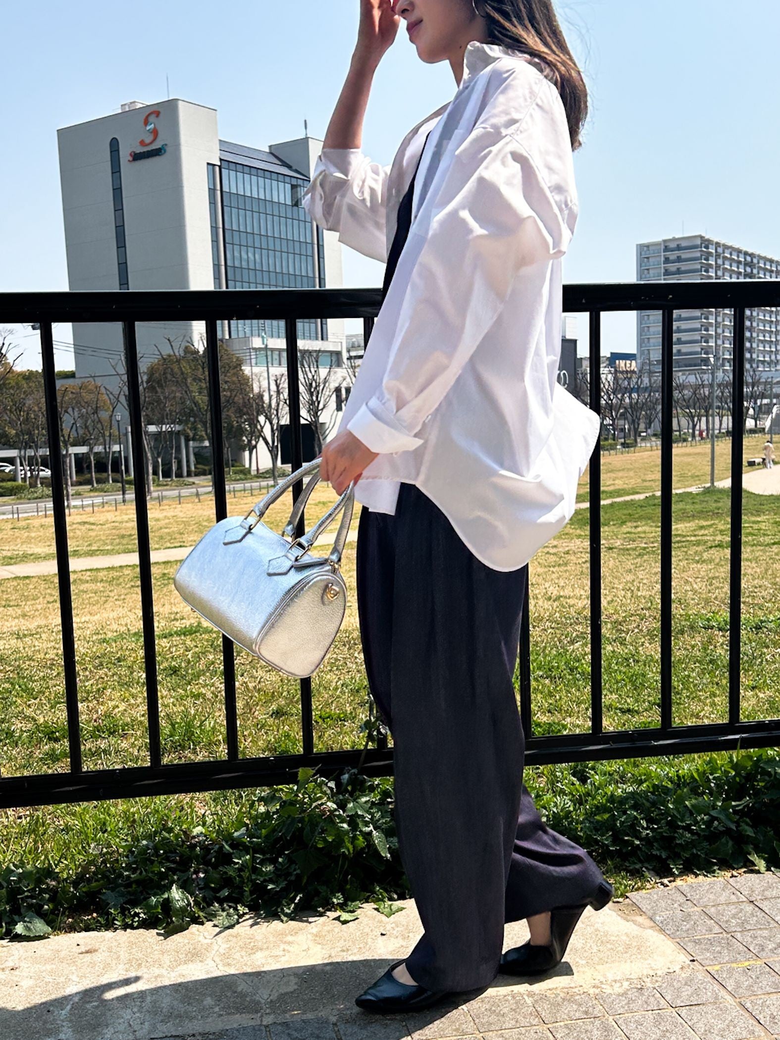 【WEB限定】スクエアネックタンクトップ≪手洗い可能≫