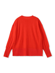 【WEB限定】ベーシックウールクルーネックニット≪洗える≫