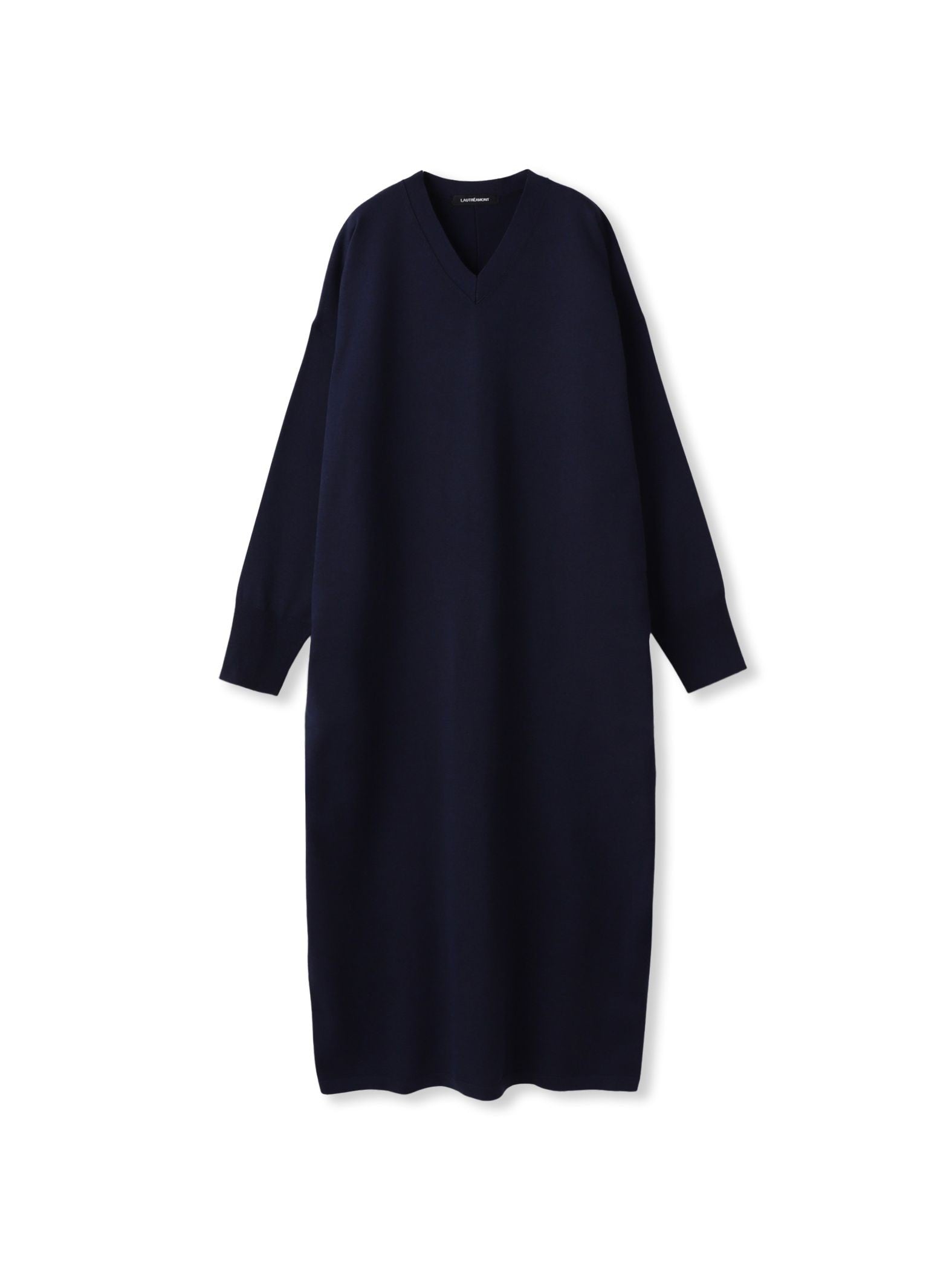 【WEB限定】Vネックニットワンピース≪丈長めあり/手洗い可能≫