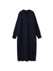 【WEB限定】Vネックニットワンピース≪丈長めあり/手洗い可能≫