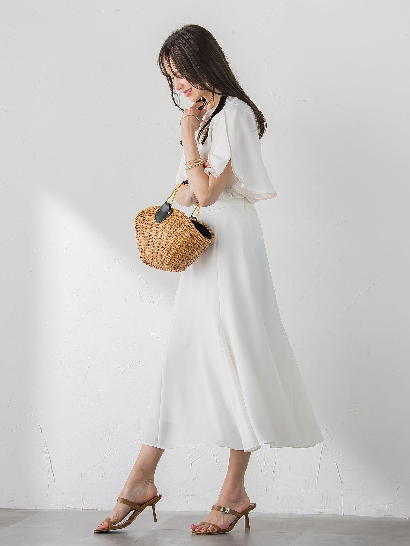 接触冷感マーメイドスカート