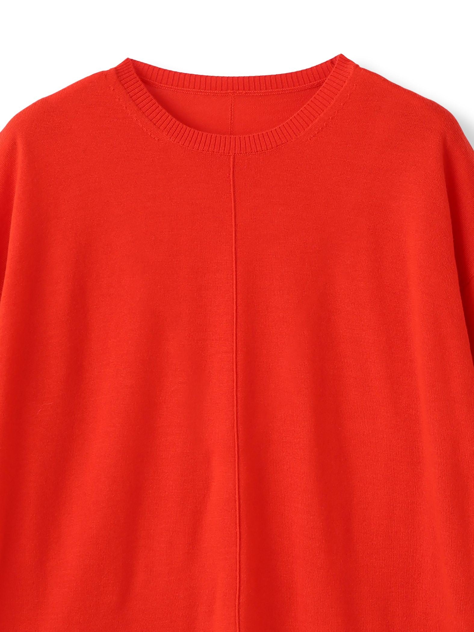 【WEB限定】ウォッシャブルウールクルーネックニット≪洗える≫