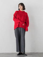 【WEB限定】”毎日頼れる”ゆったりモックネックニット