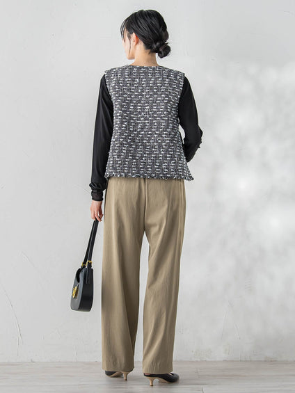 カミュツィードベストブラウス