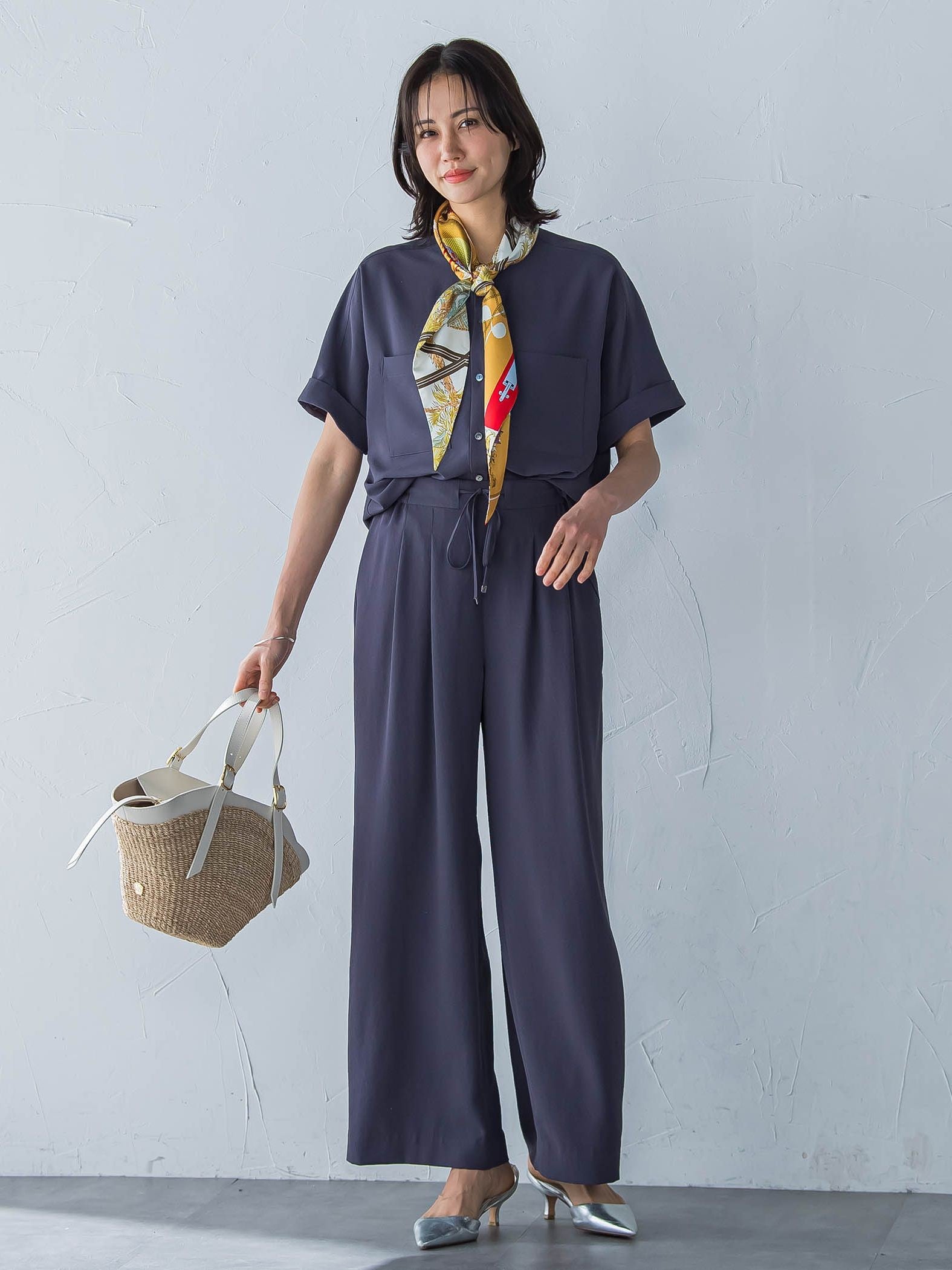 キレイ×リラックス アムンゼンワイドパンツ≪洗濯機で洗える≫