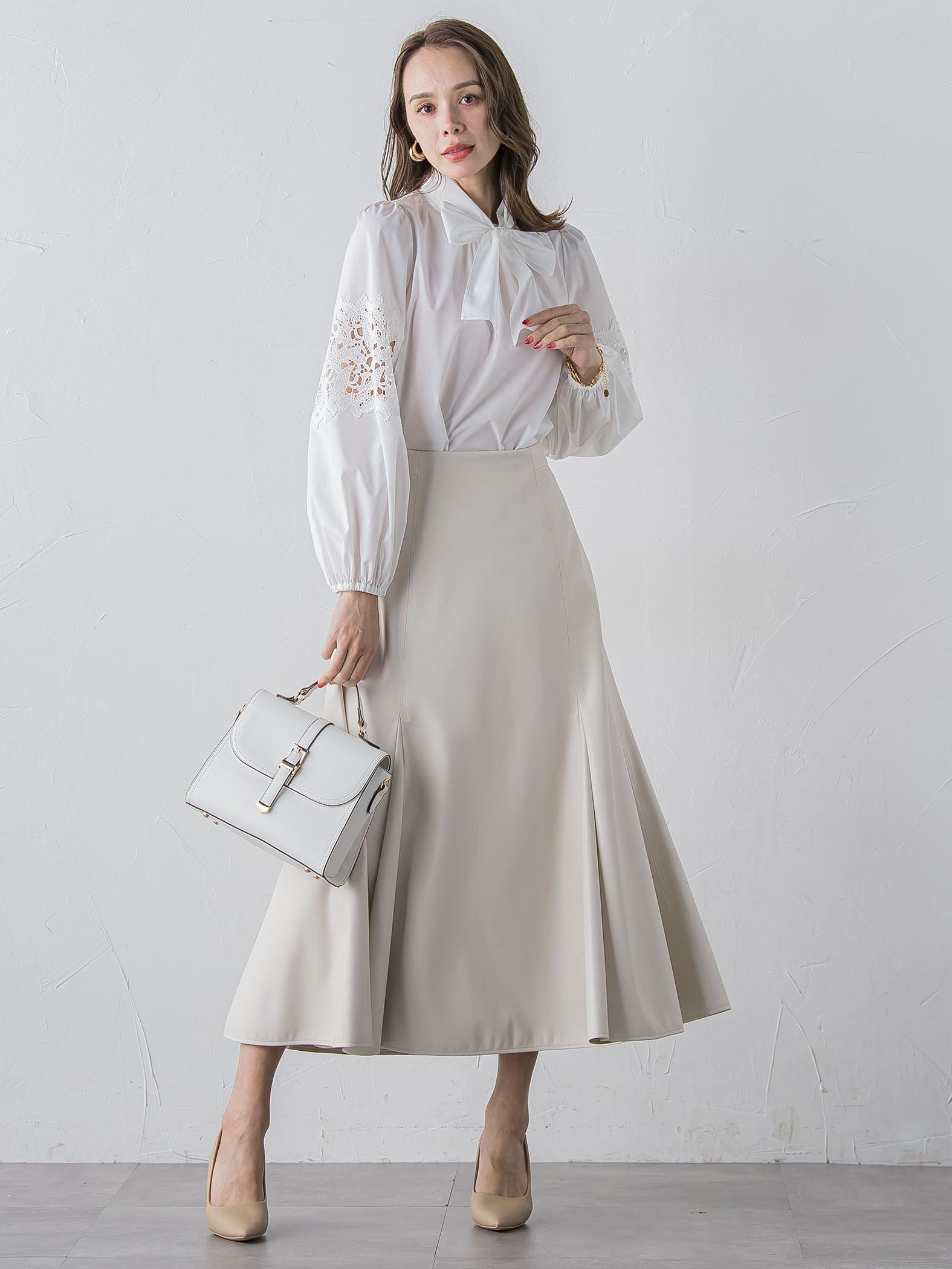 フェイクレザーマーメイドスカート