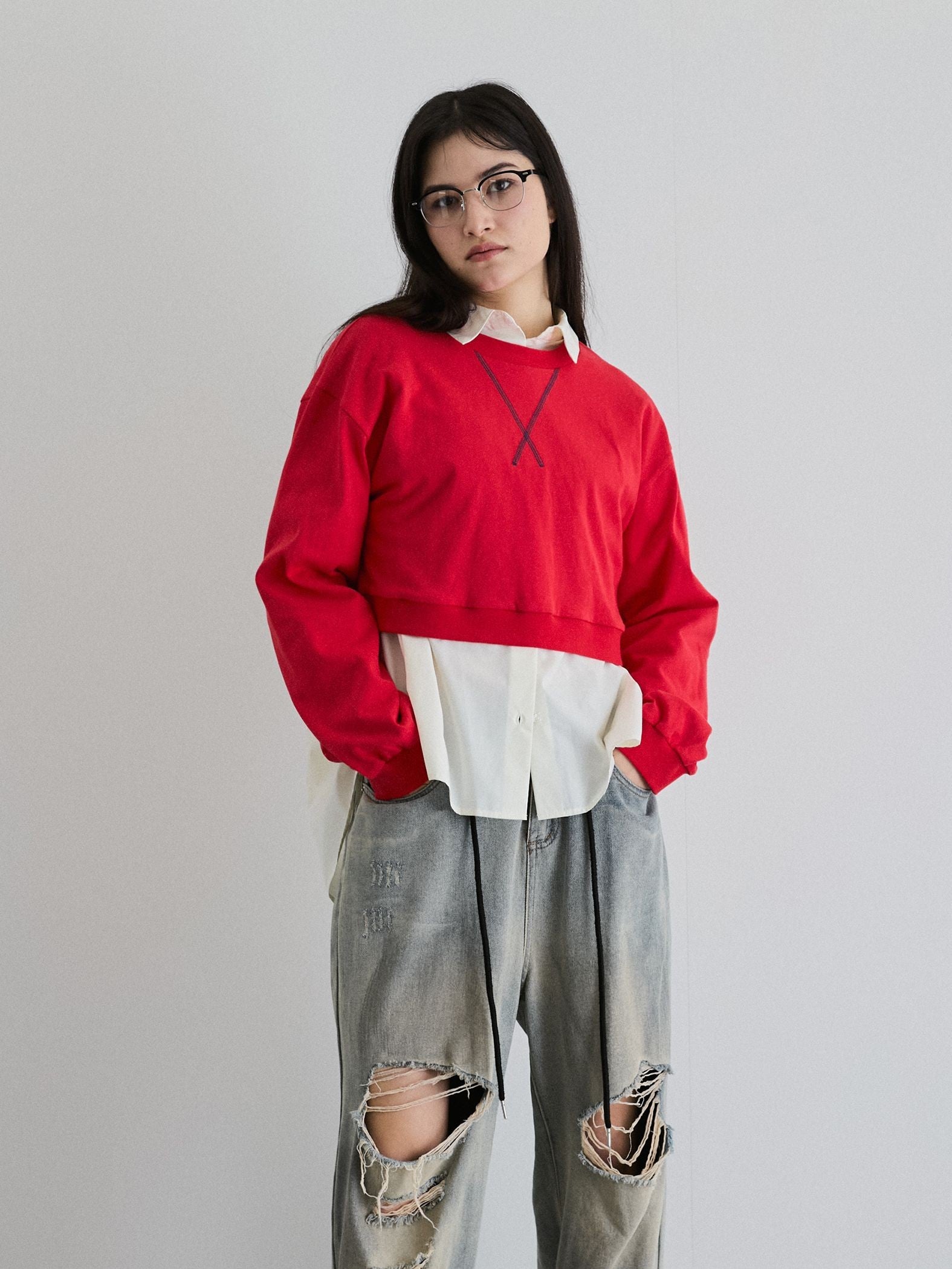 【ENIM BY VICKY】ボリュームスリーブショートトップス《手洗い可能》