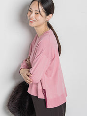 【WEB限定】カラー配色ニット≪洗える≫