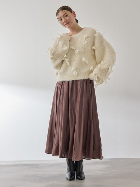 メニリボンブークレーニット≪手洗い可能≫