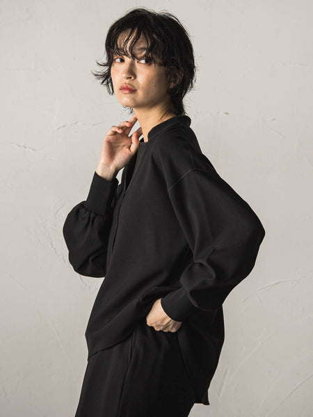 【一瞬で楽とキレイを叶える】ナチュラルストレッチスキッパーブラウス≪セットアップ対応≫