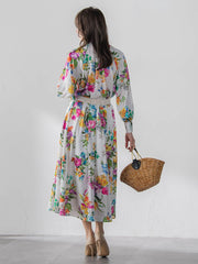 ビッグフラワーブーケスカート