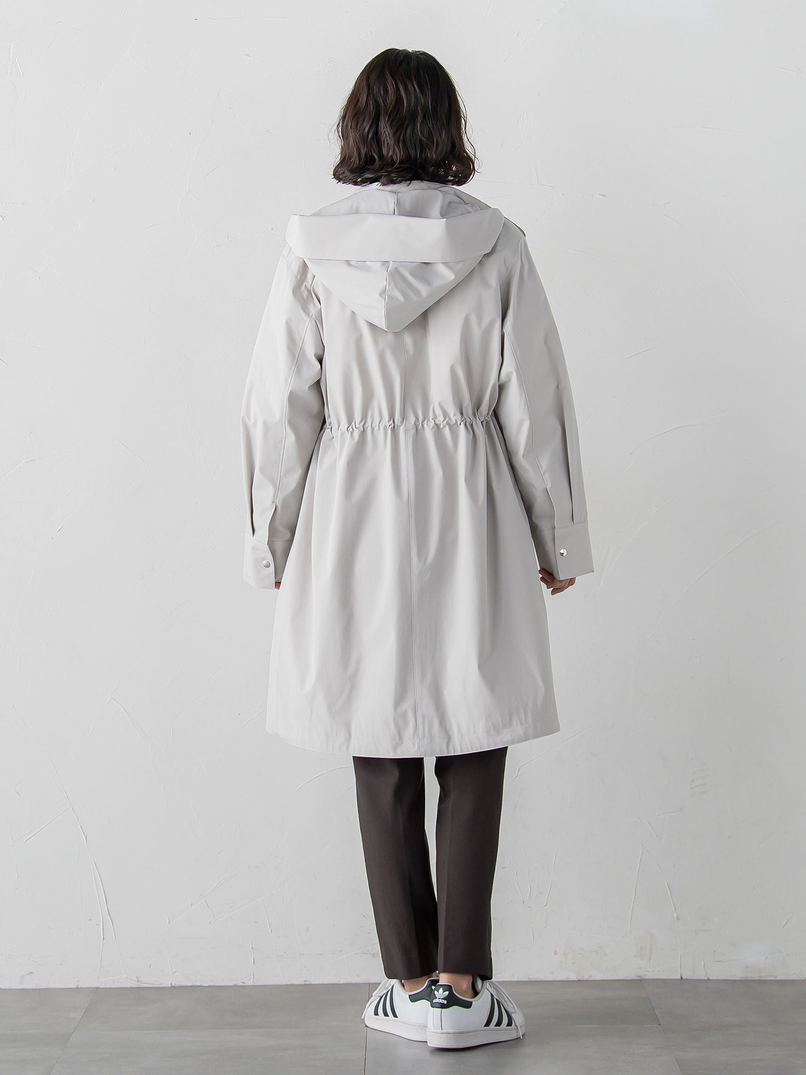 【大きいサイズ】パーテーションダウンロングコート