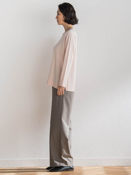 ファインウールVネックニット