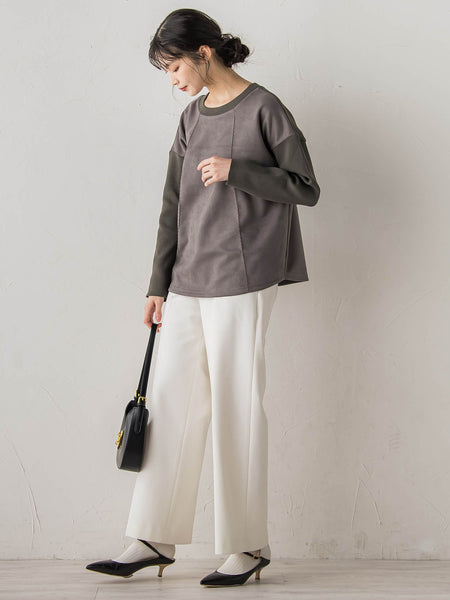 【新色追加】両面起毛ストレッチパンツ≪洗濯機で洗える≫