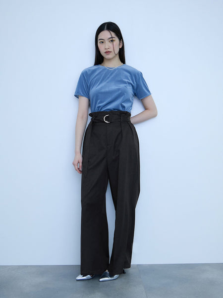 【大人の抜け感】ツイルチノワイドパンツ