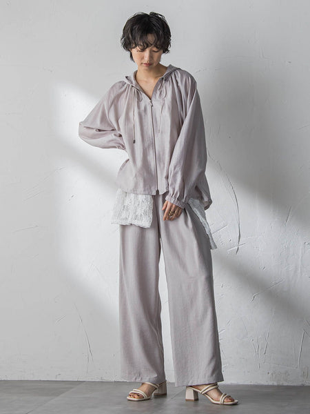 【一瞬で楽とキレイを叶える】タンブラーブッチャーイージーワイドパンツ≪セットアップ対応≫