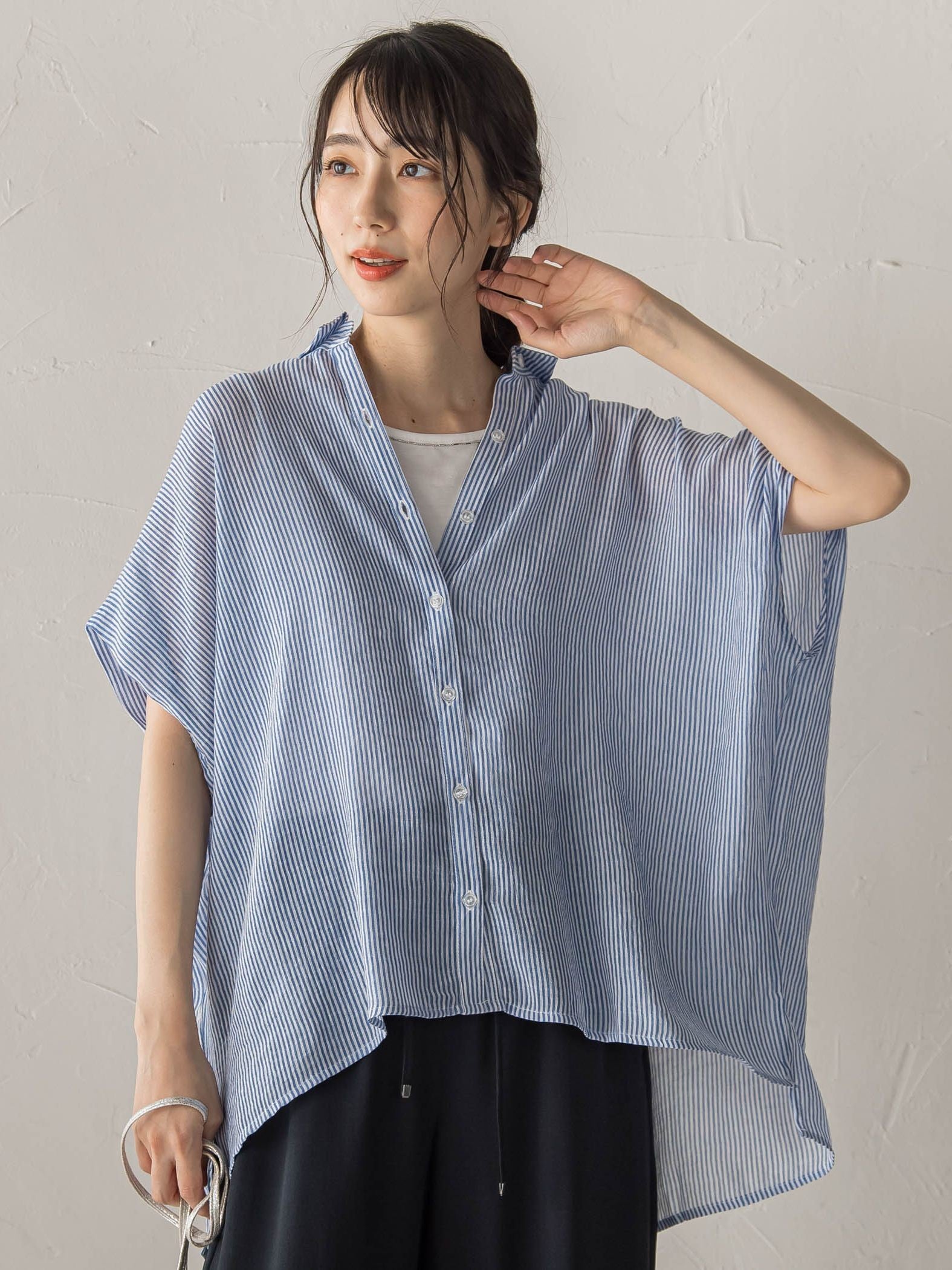 【WEB限定カラーあり】ドルマンブラウス+タンクSET
