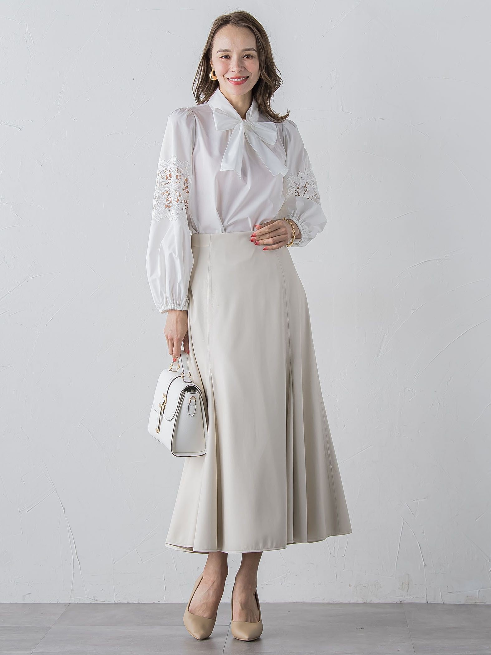 フェイクレザーマーメイドスカート