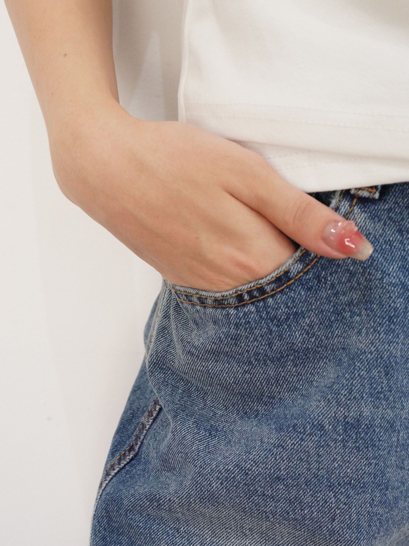 Barrel Curve Denim≪洗濯機で洗える≫