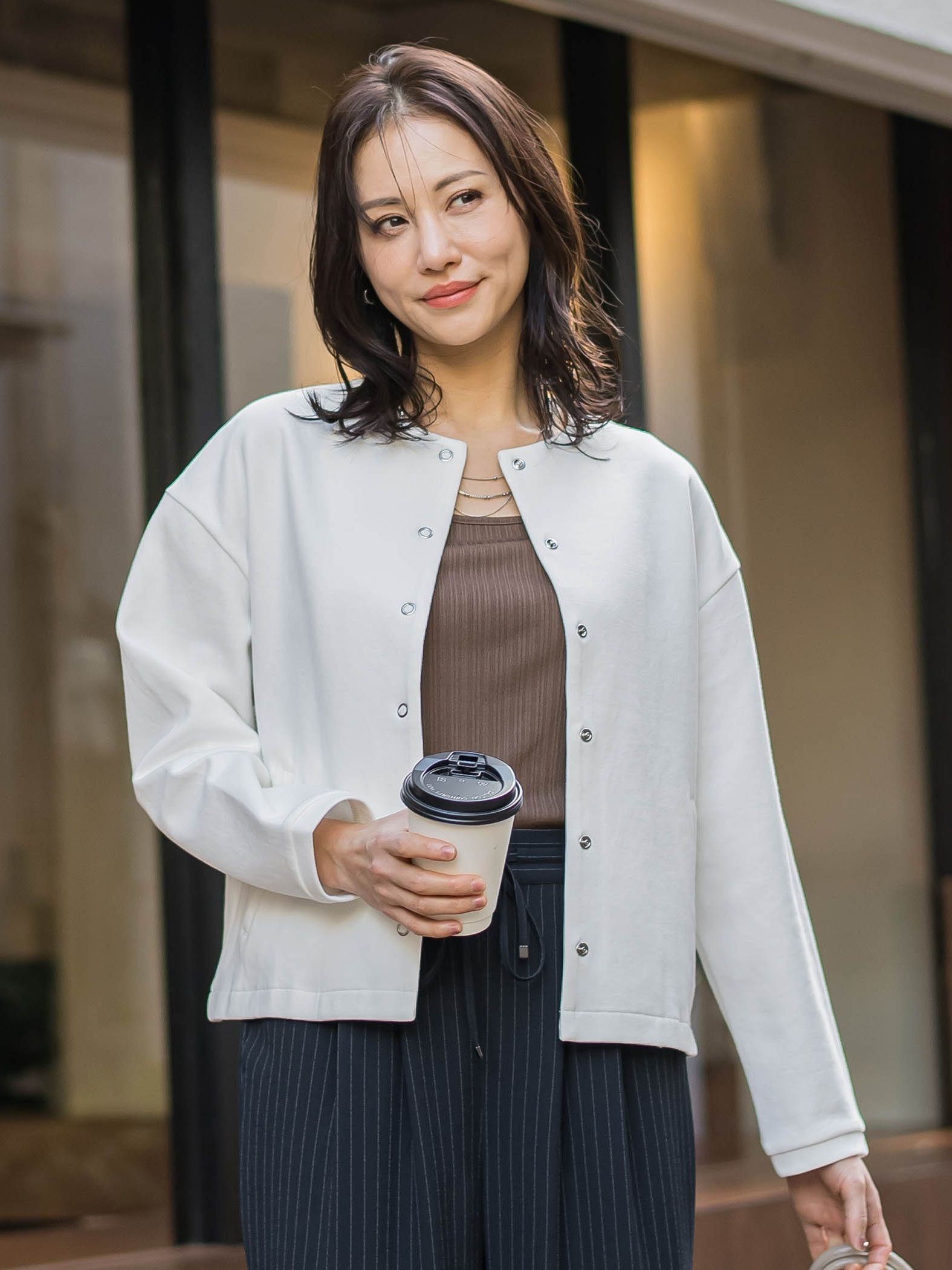 【WEB限定】美フォルムデイリーカーディガン