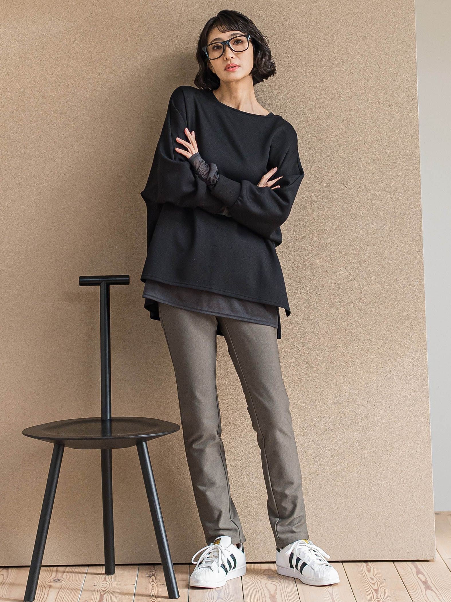 【WEB限定】”もっちり素材”ダンボールドルマンプルオーバー≪手洗い可能≫