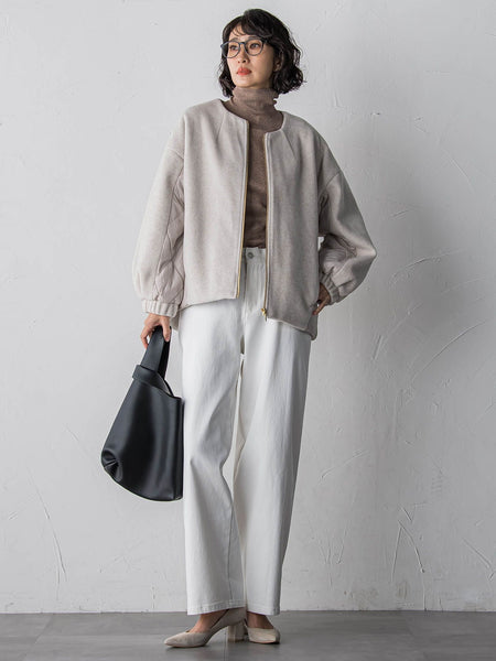 【大きいサイズ】”暖かさも洒落感も”裏起毛デニム