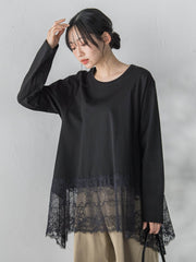 レースコンビカットソー