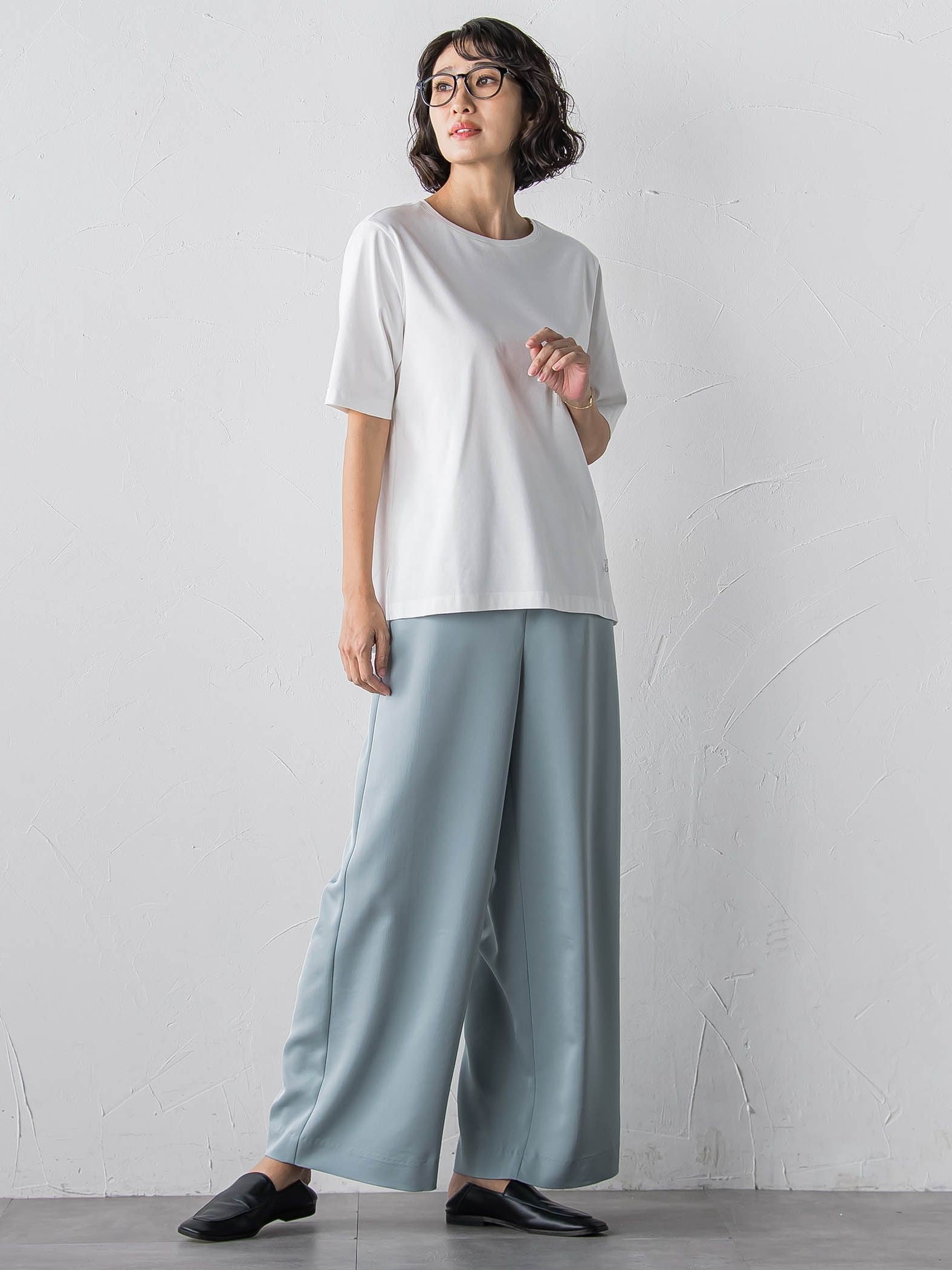 【大きいサイズ】【受注会限定】刺繍ロゴ入りカットソー