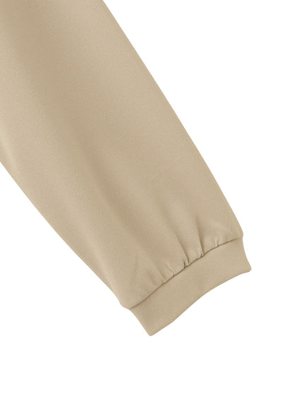 カットジョーゼットレースカラーフレアプルオーバー