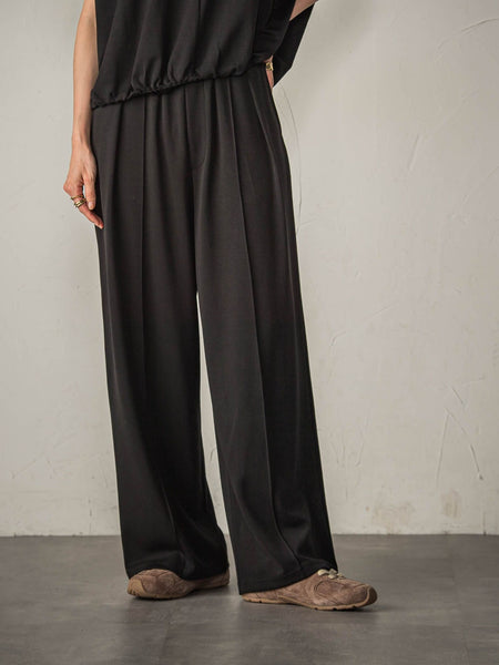 とろみジャージーワイドパンツ≪セットアップ対応≫