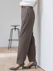 【大きいサイズ】ピクシエスタストレートパンツ≪洗濯機で洗える≫