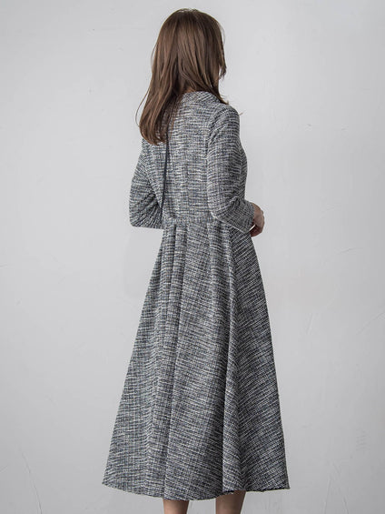 ツイードラメワンピース