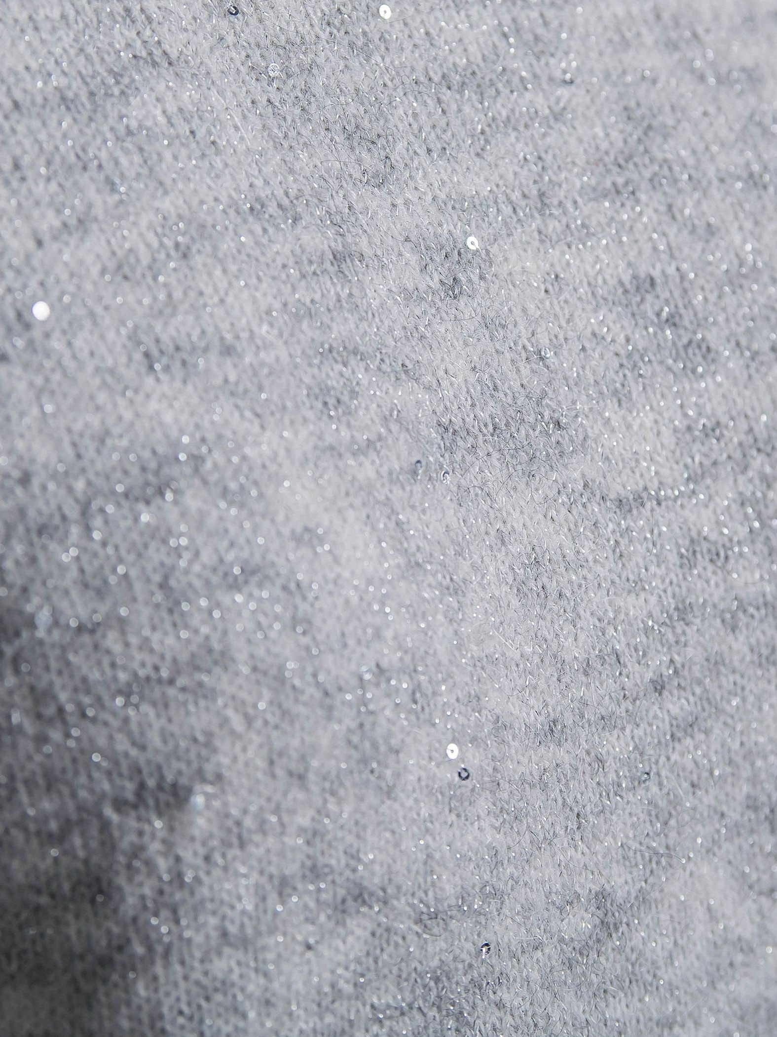 スパンコールクルーネックニット≪洗える≫