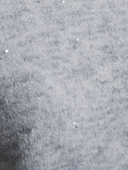 スパンコールクルーネックニット≪洗える≫