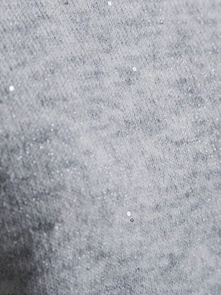 スパンコールクルーネックニット≪洗える≫