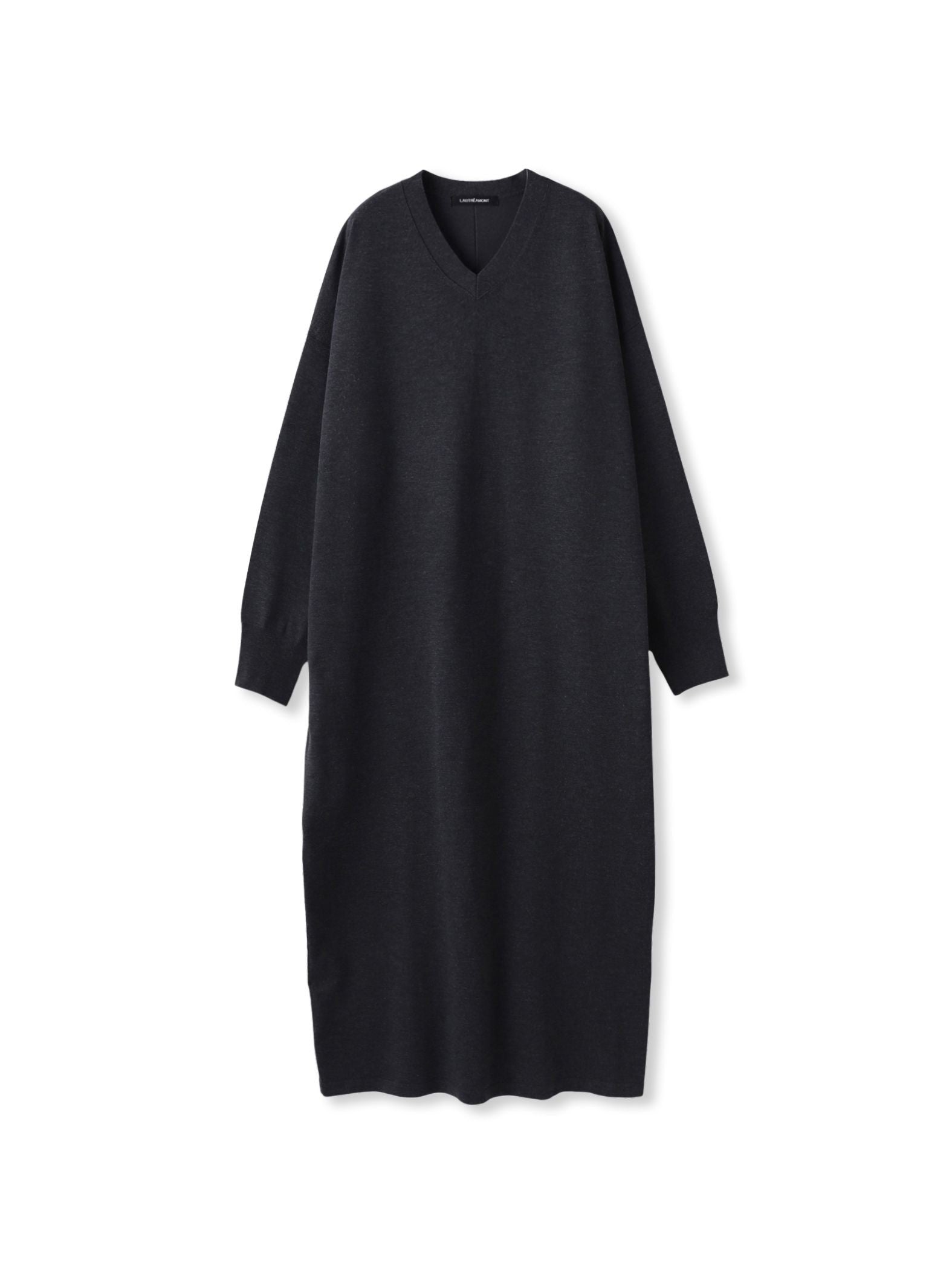 【WEB限定】Vネックニットワンピース≪丈長めあり/手洗い可能≫