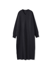 【WEB限定】Vネックニットワンピース≪丈長めあり/手洗い可能≫