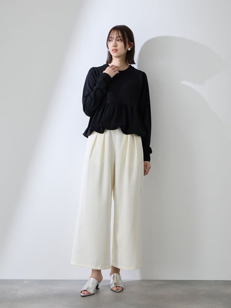 バルーンヘムニットプルオーバー≪手洗い可能≫