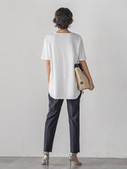 【WEB限定/大きいサイズ】”細身パンツも怖くない”Tシャツチュニック