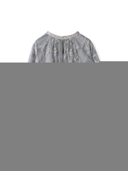 スパンコールテープチュールブラウス