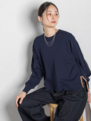 【WEB限定】カラー配色ニット≪洗える≫