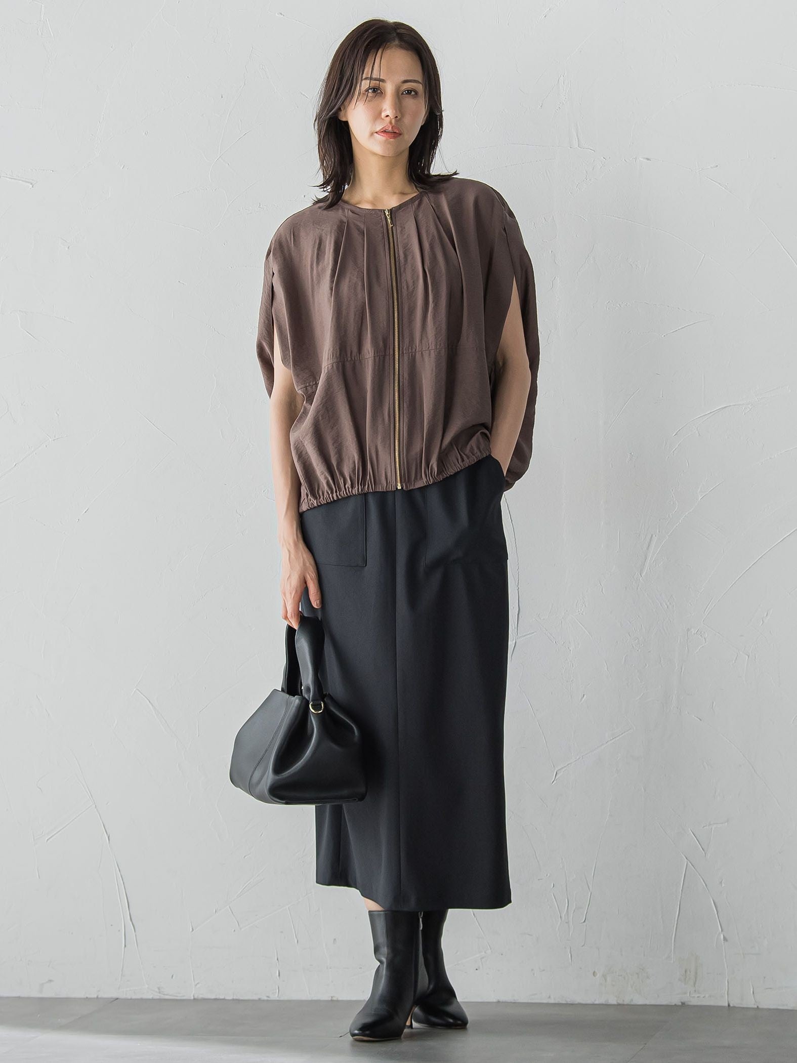 【WEB限定】Active Beautyナロースカート≪洗濯機で洗える≫