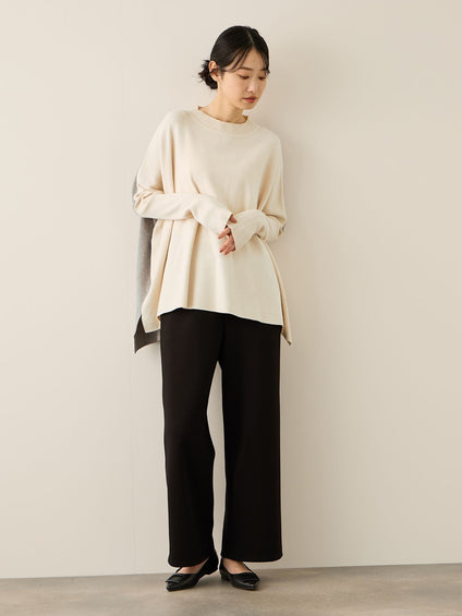 バイカラードルマンニットプルオーバー≪手洗い可能≫