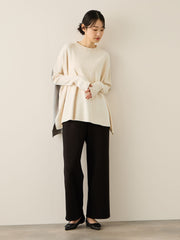 バイカラードルマンニットプルオーバー≪手洗い可能≫