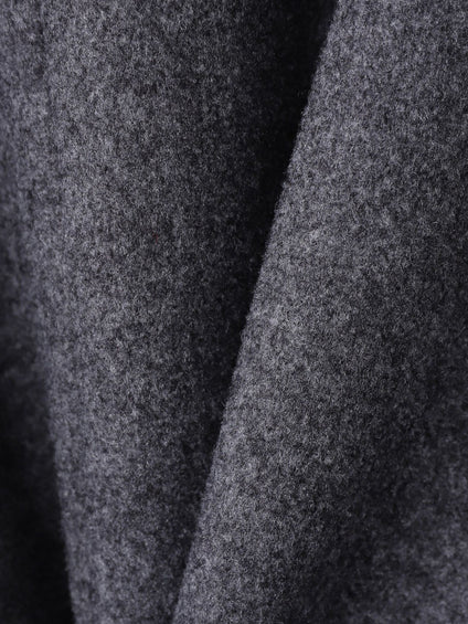 ライトジャージメルトンスタンドカラーロングコート