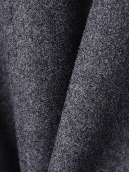 ライトジャージメルトンスタンドカラーロングコート